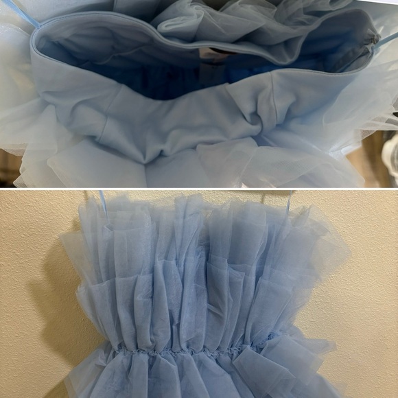 SOLD Francesca’s Suzie tulle tiered dress, light blue - Picture 15 of 16